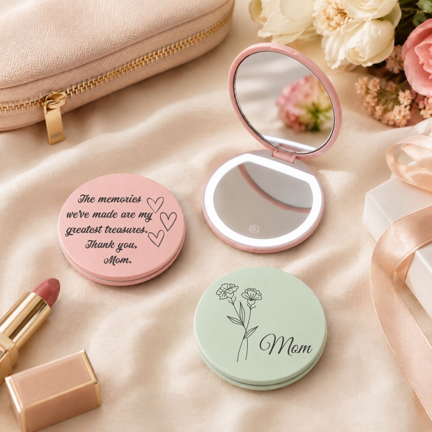 Led Compact Mirror