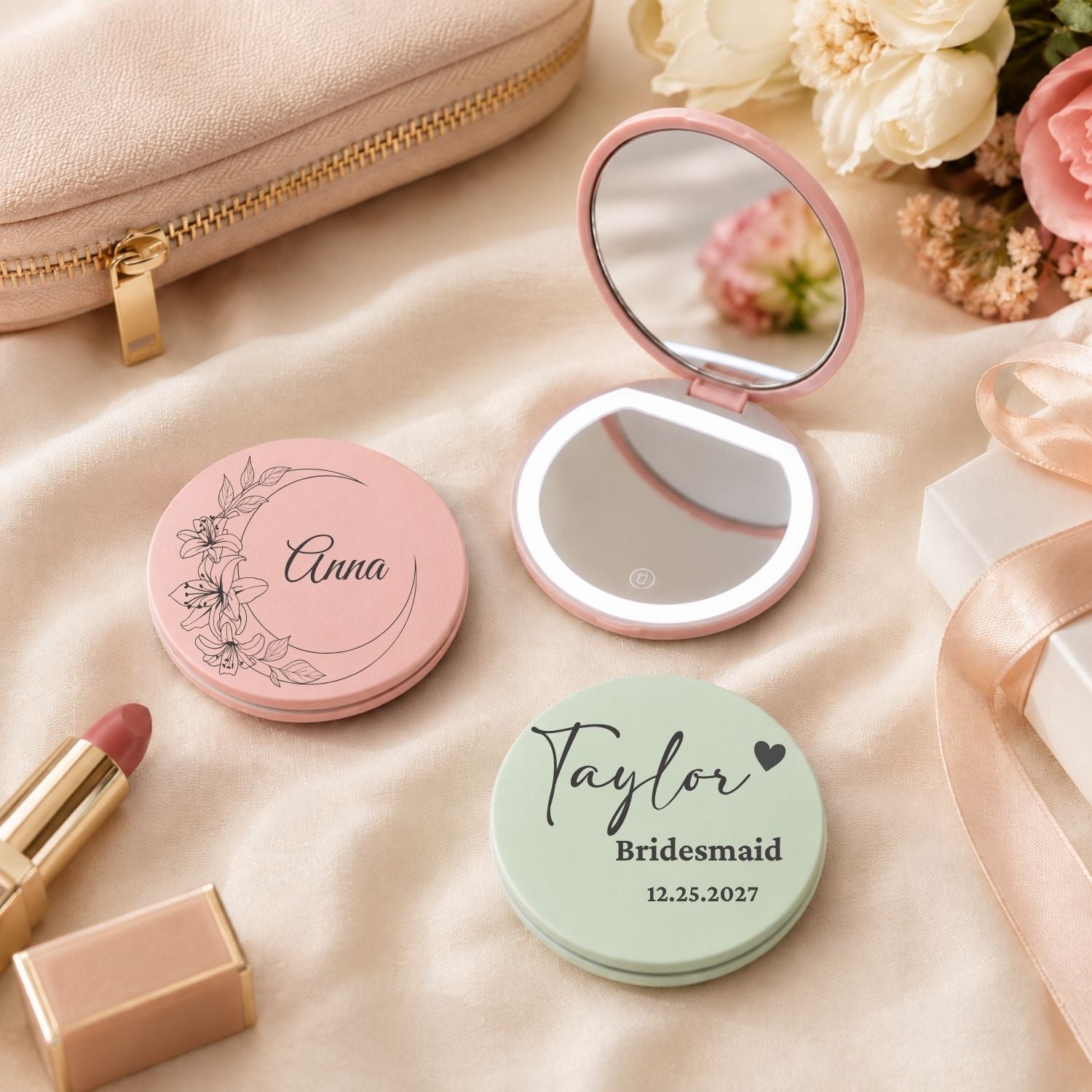 Led Compact Mirror