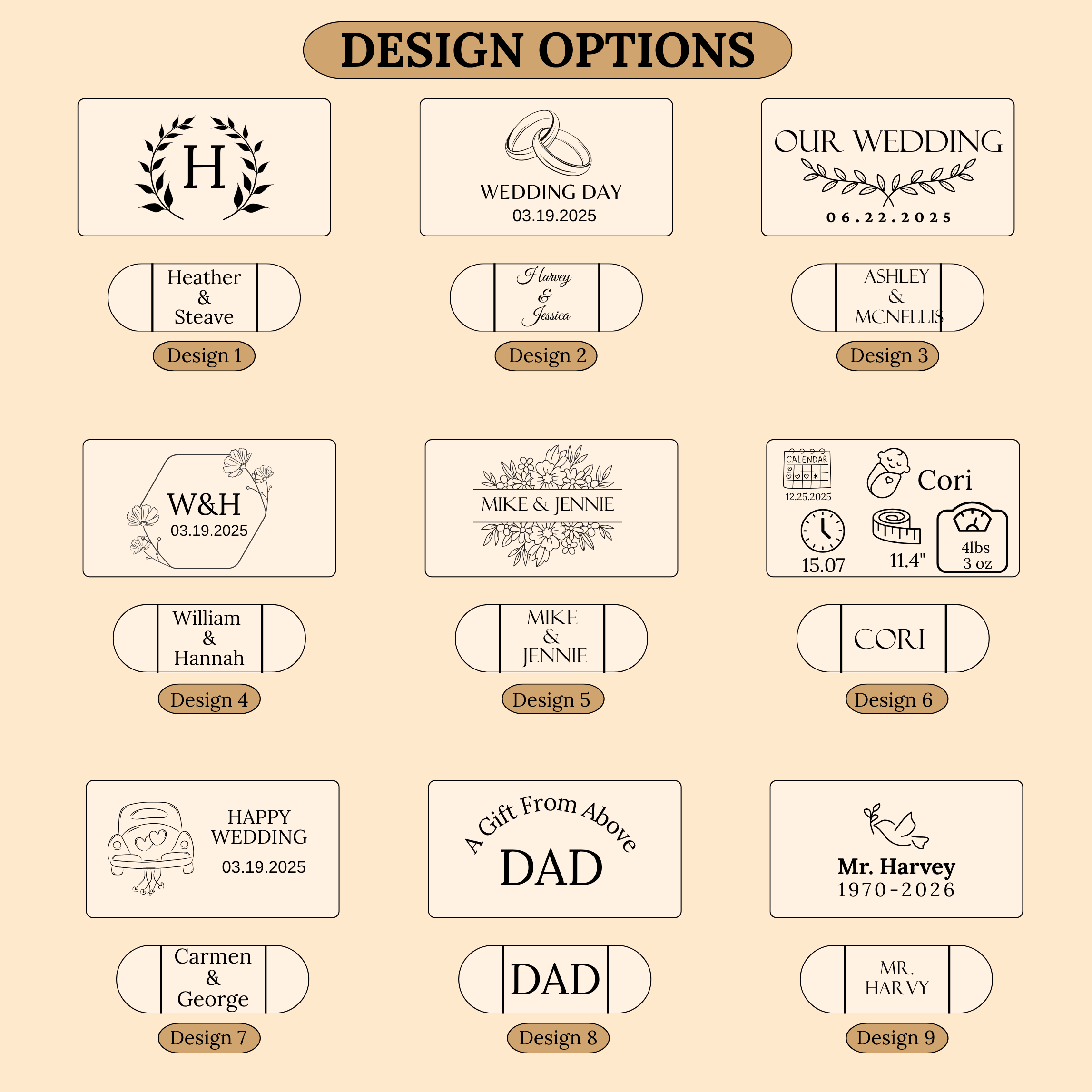 Engraved Wooden Dual USB C&A Flash Drive with Box: Personalized Wedding Photographer Gift