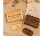 Personalized Wooden USB with Box Custom Logo, Name & Date Photo Storage Keepsake for Weddings, Gifts Branding Photographers Custom Engraved