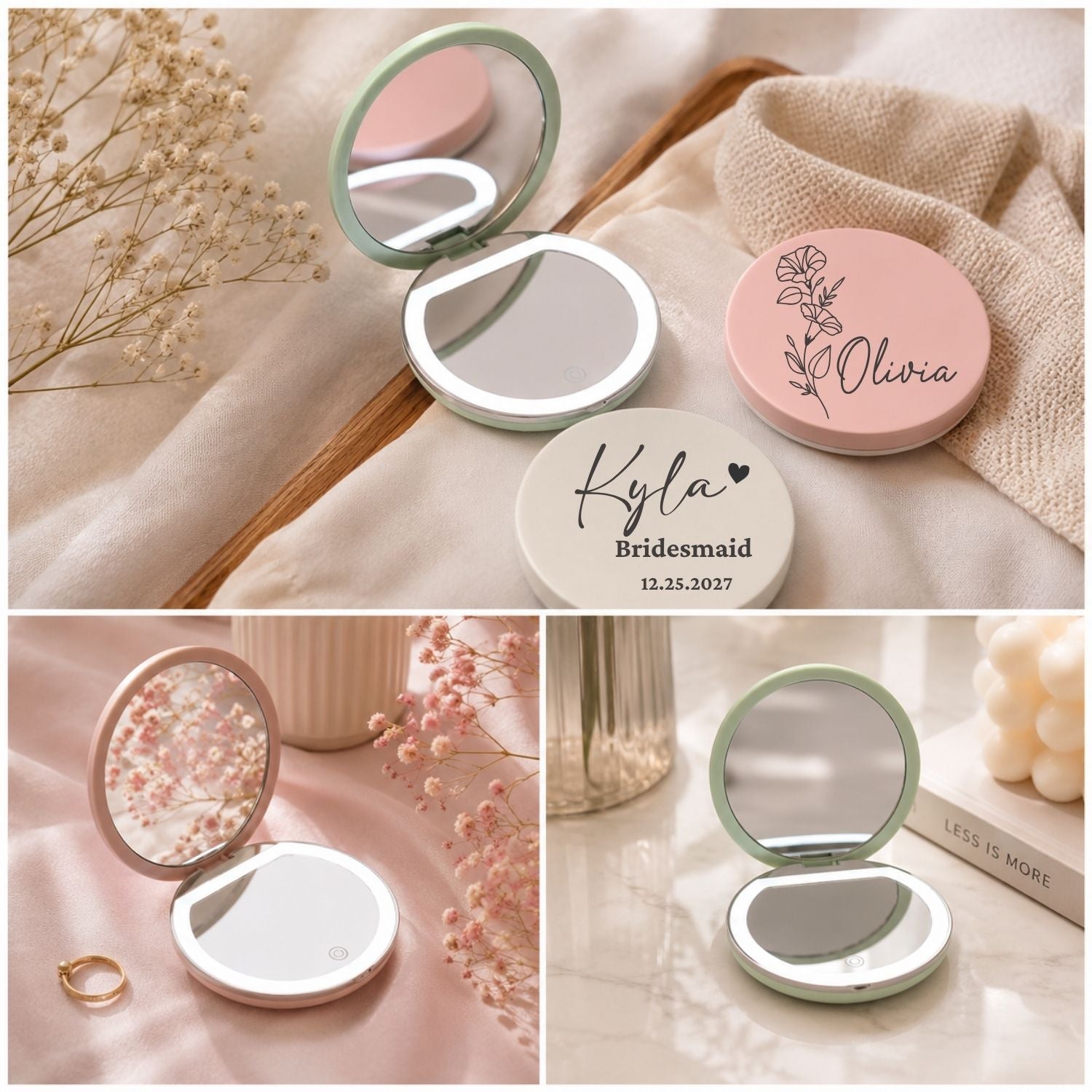 Led Compact Mirror