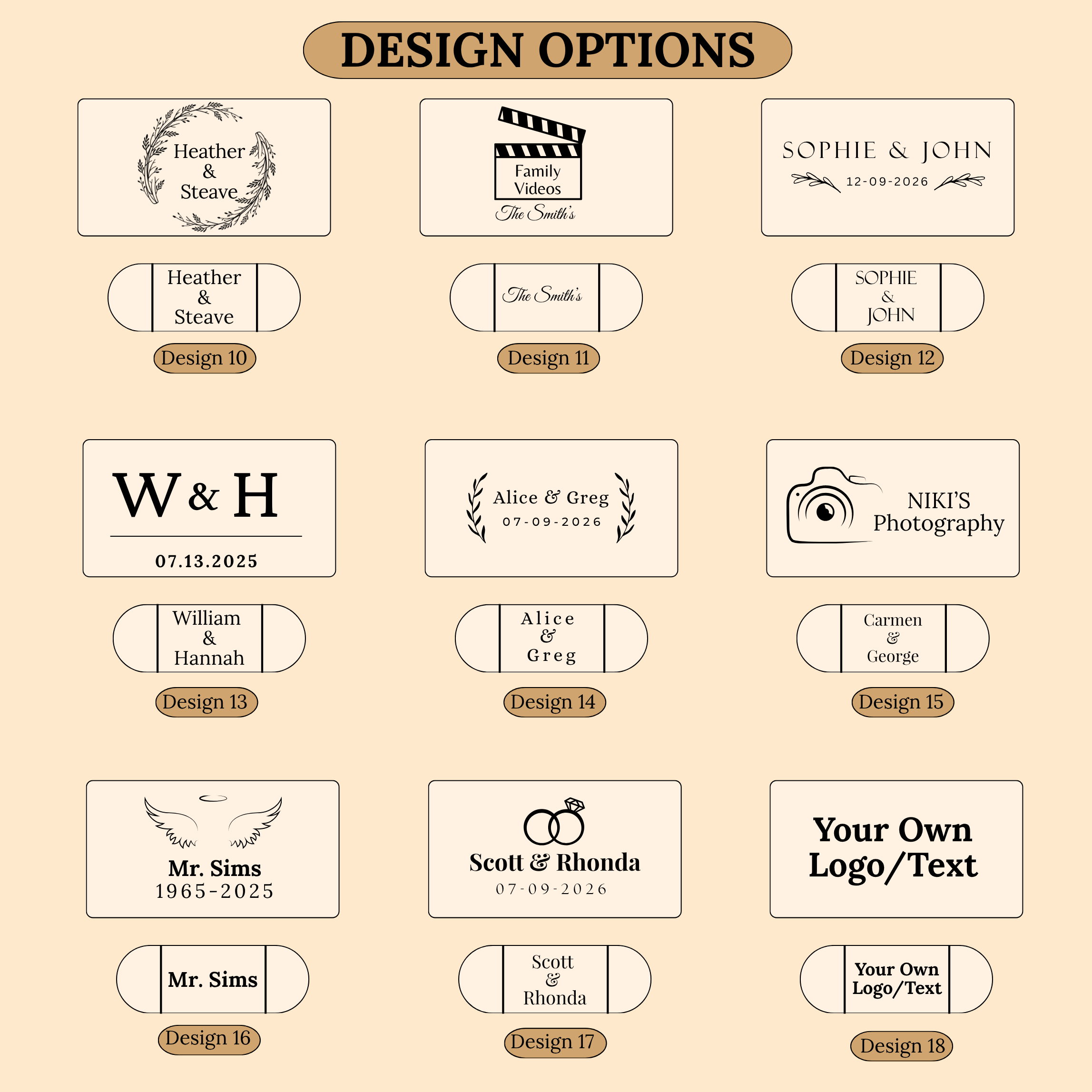 Engraved Wooden Dual USB C&A Flash Drive with Box: Personalized Wedding Photographer Gift