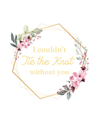 Tie the Knot Bracelet for Bridal Party, Bridesmaid Gifts for Bridesmaid Proposal, Maid of Honor Gift Box I can’t tie the knot without you,