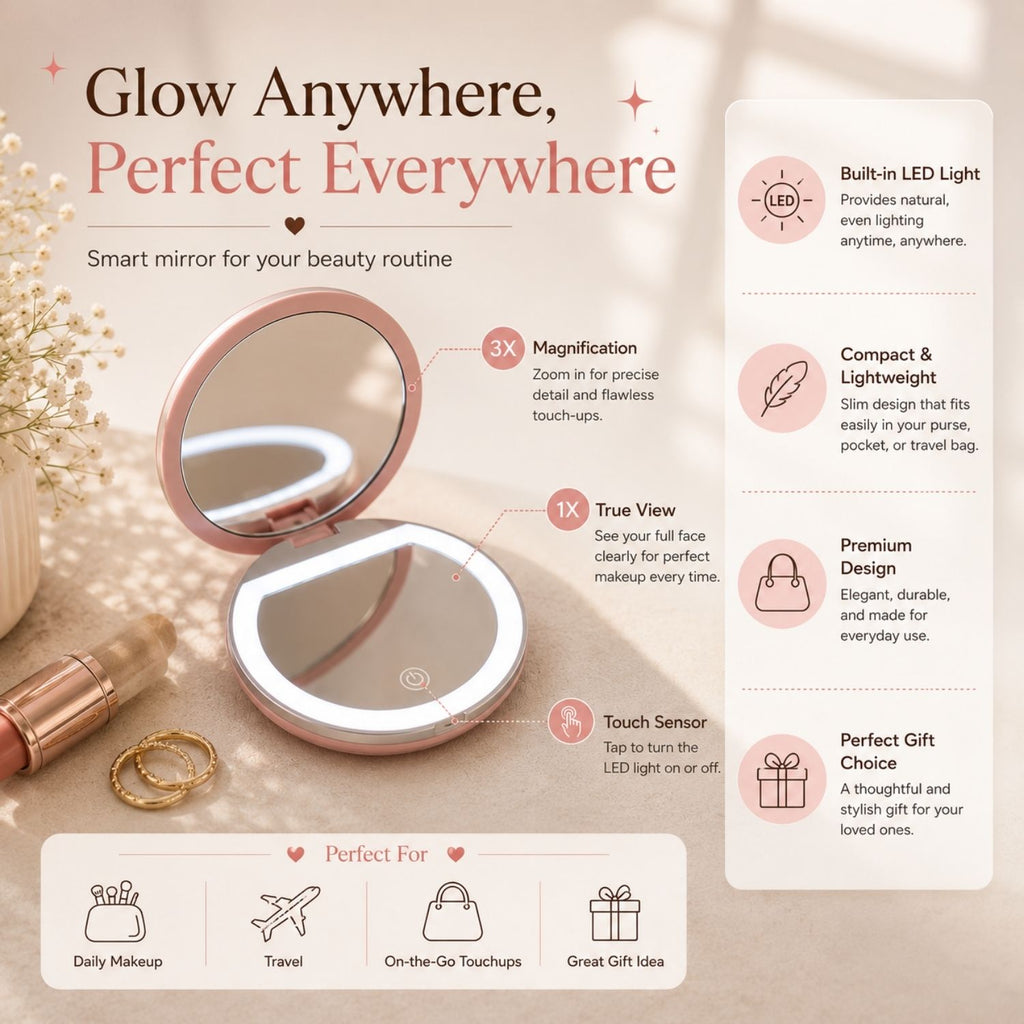 Led Compact Mirror