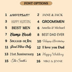 Engraved Wooden Dual USB C&A Flash Drive with Box: Personalized Wedding Photographer Gift