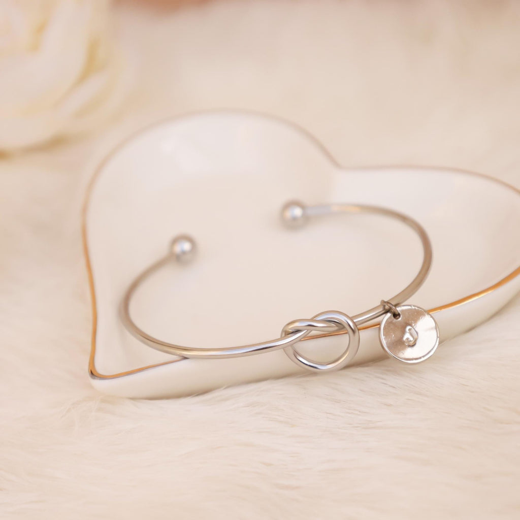 Tie the Knot Bracelet for Bridal Party, Bridesmaid Gifts for Bridesmaid Proposal, Maid of Honor Gift Box I can’t tie the knot without you,