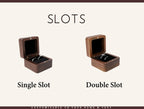 Engraved Walnut Wooden Ring Box , Personalized Anniversary&Engagement Keepsake, Ring Holder Box For Wedding Ceremony, Square Ring Bearer Box