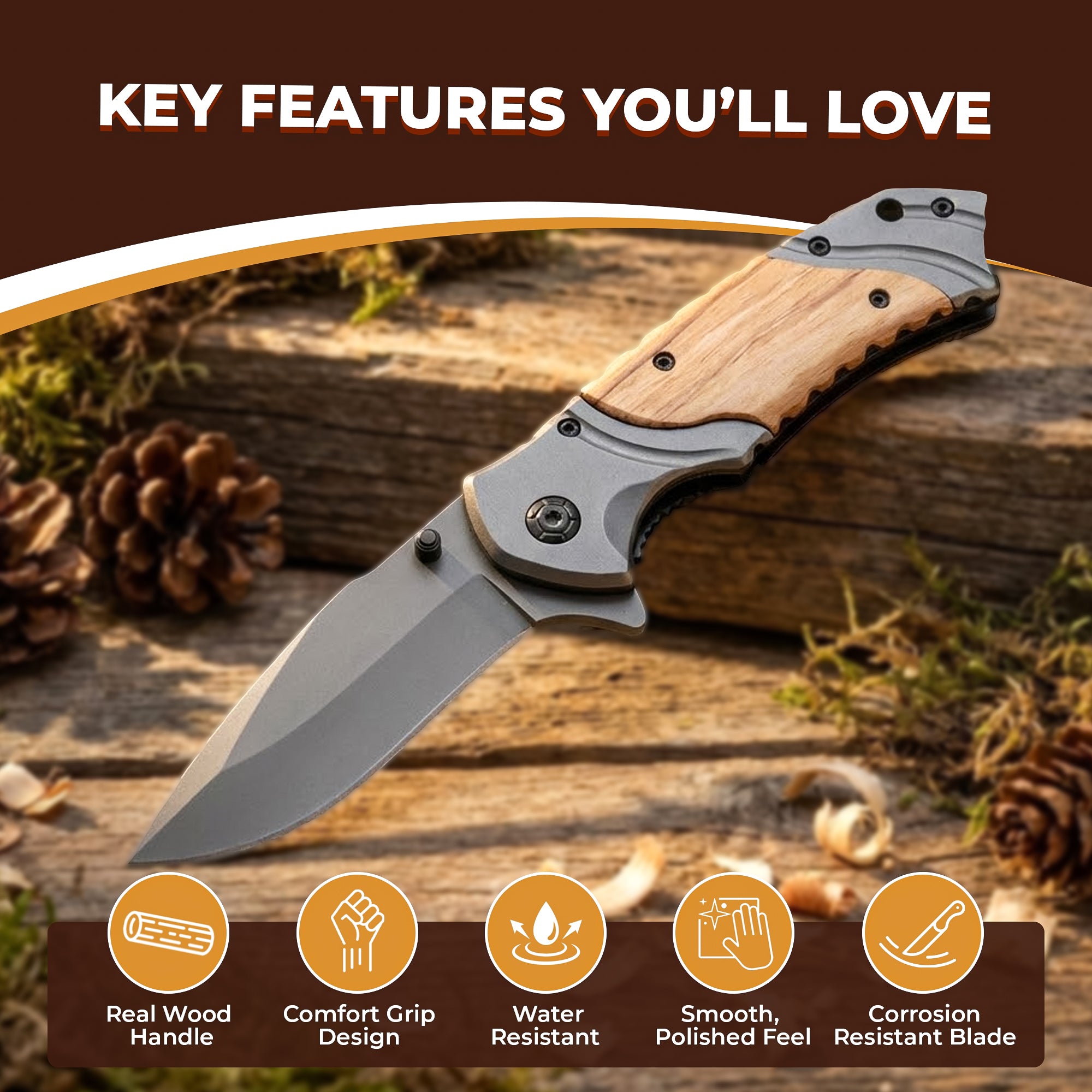 Customized Gift, Engraved Knife for Him, Father’s Day Gift, Gift for Husband, Wedding Aniversary, Groomsmen Retirement Scout Graduation Gift